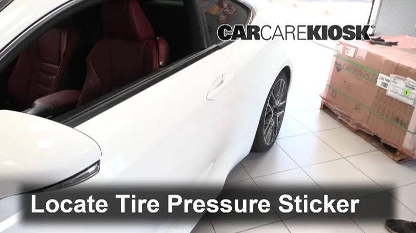 2017 Lexus RC300 3.5L V6 Tires & Wheels Check Tire Pressure